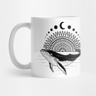 Moon & Whale Mug